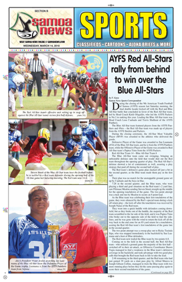 AYFS Red All-Stars Rally from Behind to Win Over the Blue