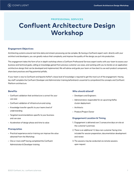 Confluent Architecture Design Workshop