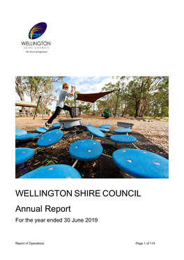 WELLINGTON SHIRE COUNCIL Annual Report for the Year Ended 30 June 2019