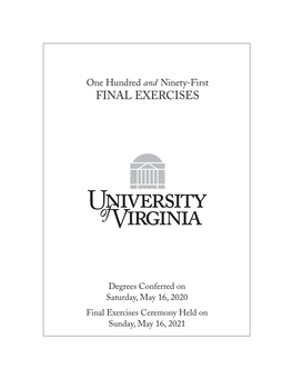 Final Exercises Program