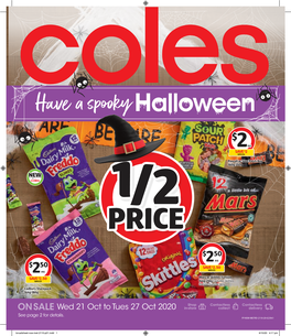 ONSALE Wed 21 Oct to Tues 27 Oct 2020 In-Store Collect Delivery See Page 2 for Details
