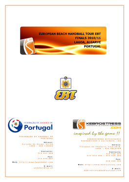 European Beach Handball Tour Ebt Finals 2010/11 Lagoa, Algarve Portugal