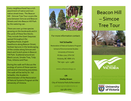 Beacon Hill Hill - Simcoe Tree Tour Covers the Area Between Simcoe and Beacon Streets and Into Beacon Hill Park – Simcoe by the Watering Can