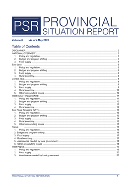 Table of Contents DISCLAIMER