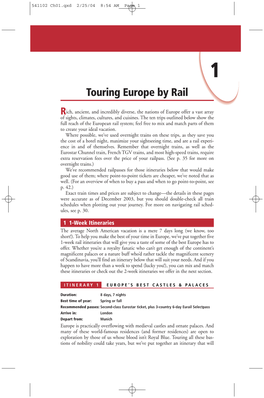 Touring Europe by Rail