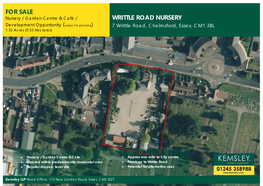 Writtle Road Nursery for Sale