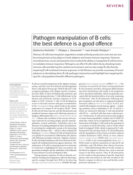 Pathogen Manipulation of B Cells: the Best Defence Is a Good Offence