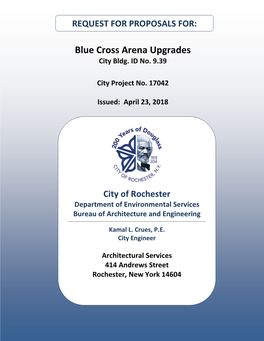 Blue Cross Arena Upgrades City Bldg