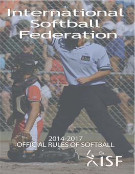 Official Rules of Softball 2014-2015 Technical Code