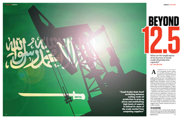 THE BACKGROUND the Crude Market from As Recently As 2015, Saudi Energy Officials Competing Suppliers” Dismissed Suggestions That the Kingdom