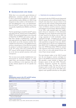 1. Trends in Globalization