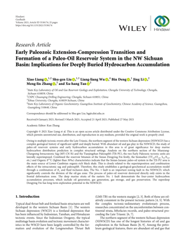 Early Paleozoic Extension-Compression Transition