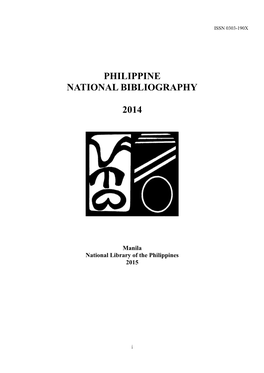 Philippine National Bibliography 2014