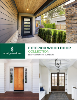 Exterior Wood Door Collection Beauty