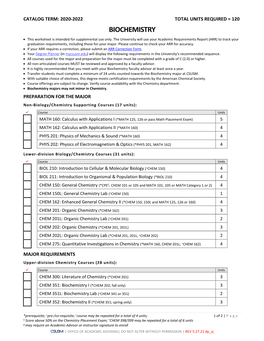 Biochemistry Major at CSUSM