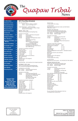 June 2011 Tribal Newsletter Single Pages.Indd