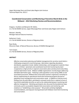 Developing the Midwest Nocturnal Bird Monitoring Program