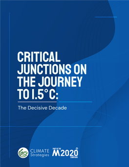 Critical Junctions on the Journey to 1.5°C: the Decisive Decade