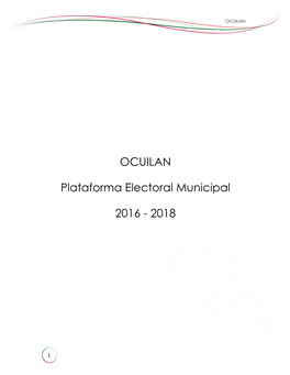 OCUILAN Plataforma Electoral Municipal 2016