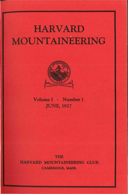 Harvard Mountaineering 1