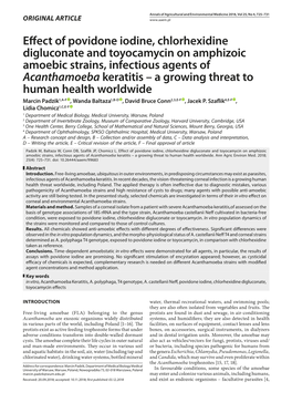 Effect of Povidone Iodine, Chlorhexidine Digluconate And