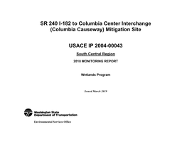 SR 240 I-182 to Columbia Center Interchange (Columbia Causeway) Mitigation Site