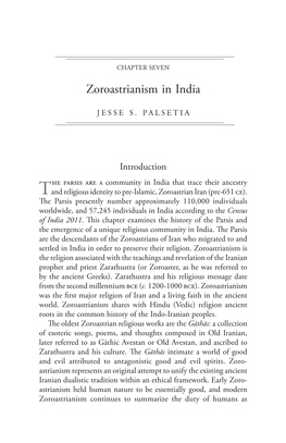 Zoroastrianism in India, by Jesse S. Palsetia