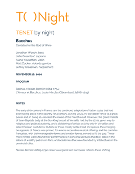 TENET​ ​By Night