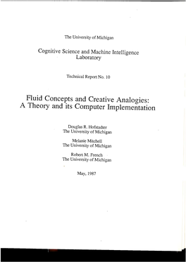 Fluid Concepts and Creative Analogies: a Theory and Its Computer Implementation