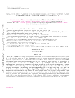 Arxiv:2011.11698V2 [Astro-Ph.EP] 19 May 2021