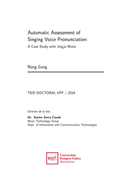 Automatic Assessment of Singing Voice Pronunciation: a Case Study with Jingju Music