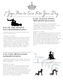 Yoga to Ease Into Your