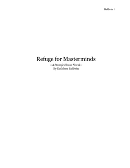 Refuge for Masterminds ( .Pdf )