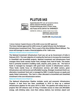 The Union Cabinet Approved Rs 6,000 Crores of Capital Infusion Into the National Infrastructure Investment Fund