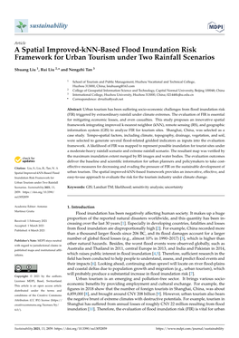 A Spatial Improved-Knn-Based Flood Inundation Risk Framework for Urban Tourism Under Two Rainfall Scenarios