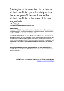 Strategies of Intervention in Protracted Violent Conflicts by Civil Society Actors