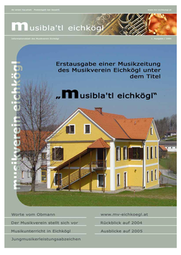 Musiblatl Ausgabe 2005