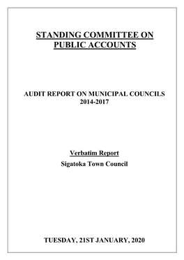 Standing Committee on Public Accounts