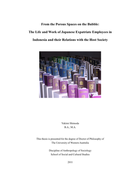 The Life and Work of Japanese Expatriate Employees in Indonesia