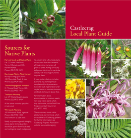 Sources for Native Plants Castlecrag Local Plant Guide