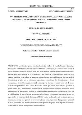 Bozza Non Corretta 1/10 Camera Dei Deputati Senato Della Repubblica