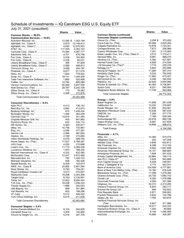 IQSU IQ Candriam ESG US Equity ETF Q1 Holdings