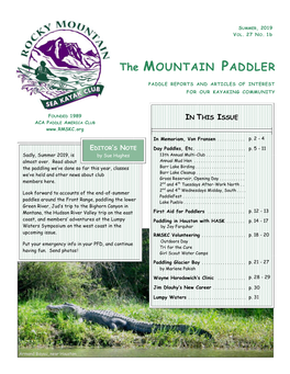 The MOUNTAIN PADDLER