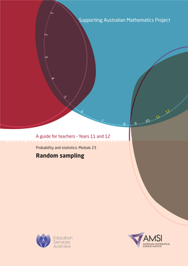 Random Sampling Random Sampling – a Guide for Teachers (Years 11–12)