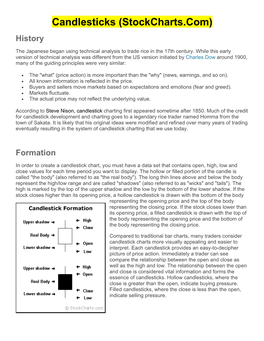 Candlesticks (Stockcharts.Com)