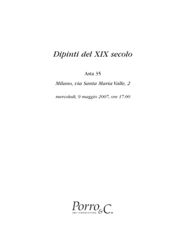 Dipinti Del XIX Secolo