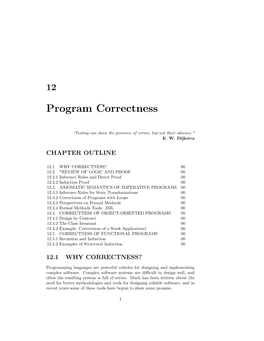 Program Correctness