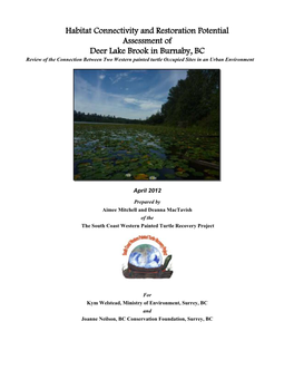 Habitat Connectivity and Restoration Potential Assessment of Deer Lake