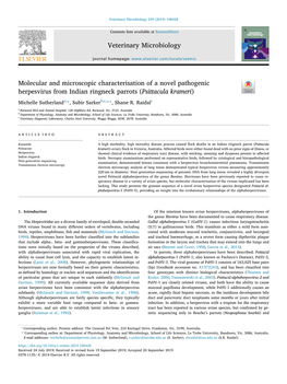 Molecular and Microscopic Characterisation of a Novel