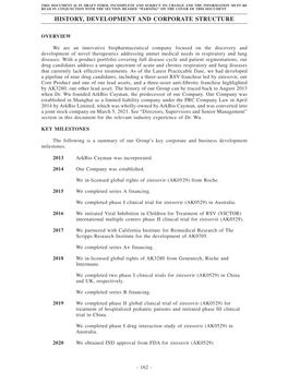 History, Development and Corporate Structure